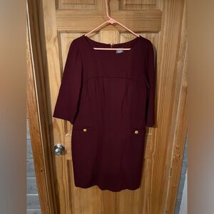 Burgundy dress